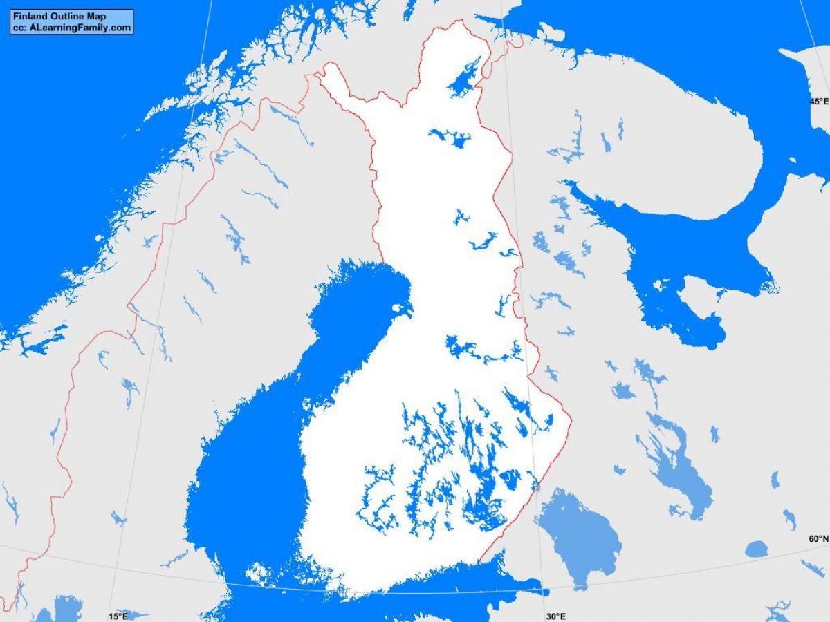 Mapa de Finlandia esquema