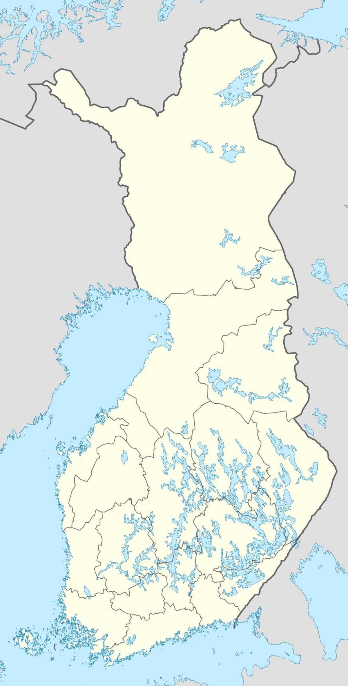 Finlandia ubicación en el mapa