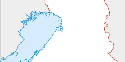 Mapa en blanco de Finlandia