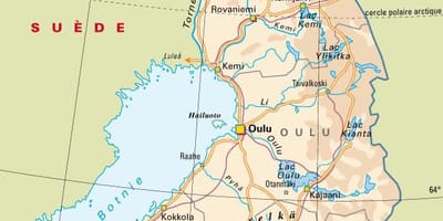 Mapa de parques nacionales de Finlandia