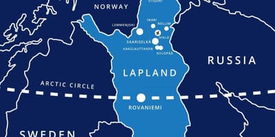 Mapa de saariselka Finlandia